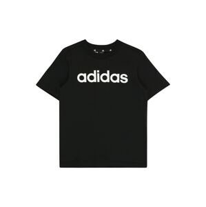 Funkční tričko 'Essentials Lineage' ADIDAS SPORTSWEAR černá / bílá
