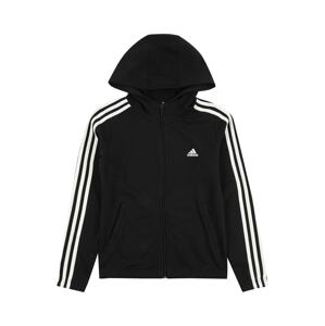 Sportovní mikina 'Essentials' ADIDAS SPORTSWEAR černá / bílá