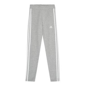 Sportovní kalhoty 'Essentials 3-Stripes ' ADIDAS SPORTSWEAR šedá / bílá