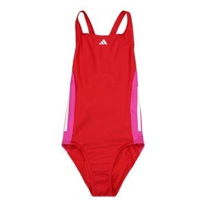 Sportovní plavky 'Cut 3-Stripes' adidas performance pink / červená / bílá