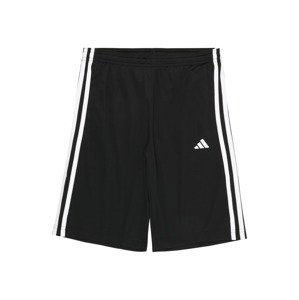 Sportovní kalhoty 'Train Essentials Aeroready 3-Stripes -Fit' ADIDAS SPORTSWEAR černá / bílá