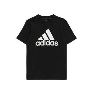 Funkční tričko 'Essentials Logo' ADIDAS SPORTSWEAR černá / bílá