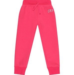 Kalhoty GAP pink / stříbrná