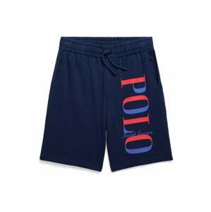Kalhoty Polo Ralph Lauren modrá / námořnická modř / červená