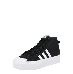 Tenisky 'Nizza Platform Mid' adidas Originals černá / bílá