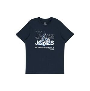 Tričko Jack & Jones Junior námořnická modř / světlemodrá / režná / bílá