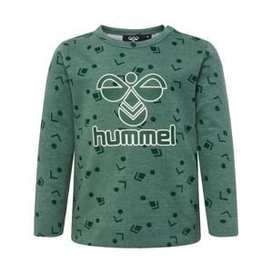 Tričko 'Greer' Hummel nefritová / tmavě zelená / bílá
