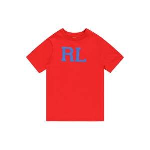 Tričko Polo Ralph Lauren azurová / červená