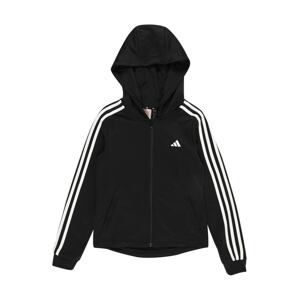 Sportovní mikina 'Train Essentials' ADIDAS SPORTSWEAR černá / bílá