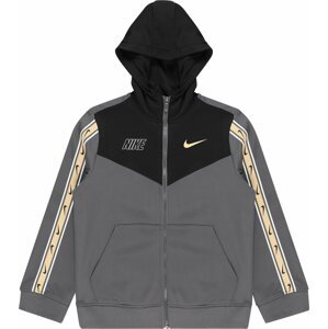 Mikina Nike Sportswear písková / šedá / černá / bílá