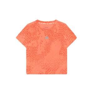 Funkční tričko 'Aeroready 3-Stripes Allover Print' ADIDAS SPORTSWEAR korálová / tmavě oranžová / bílá