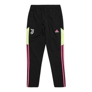 Sportovní kalhoty 'Juventus Condivo 22 Presentation' adidas performance limetková / pink / černá