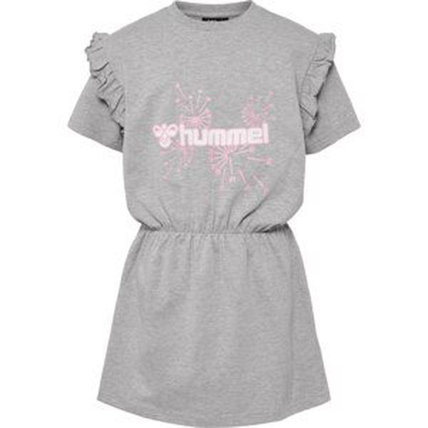 Šaty 'JASMIN' Hummel šedý melír / růžová / bílá