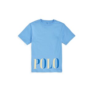 Tričko Polo Ralph Lauren modrá / světlemodrá / pastelově žlutá