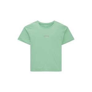 Tričko Tom Tailor krémová / pastelově zelená