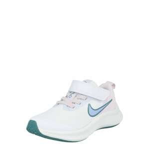 Sportovní boty Nike azurová modrá / světlemodrá / pastelově růžová / bílá