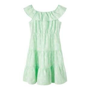 Šaty 'Fidot' name it světle zelená / bílá