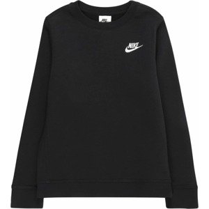 Mikina Nike Sportswear černá / bílá