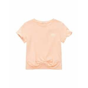 Tričko Tom Tailor meruňková / bílá