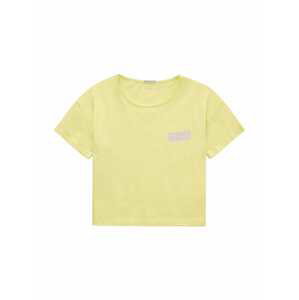 Tričko Tom Tailor pastelově žlutá / pastelová fialová