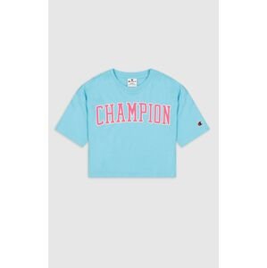 Tričko Champion Authentic Athletic Apparel modrá / světlemodrá / růžová / bílá