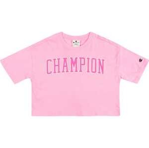 Tričko Champion Authentic Athletic Apparel modrá / pink / světle růžová / bílá