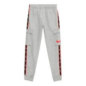 Kalhoty Nike Sportswear šedý melír / červená / černá / bílá