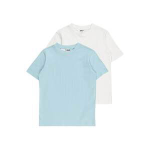 Tričko Urban Classics Kids pastelová modrá / offwhite