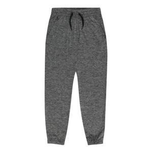 Kalhoty Abercrombie & Fitch šedý melír / černá