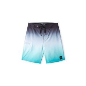 Plavecké šortky 'Hyperfreak Heat Fade 16' O'Neill aqua modrá / černá / bílá