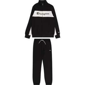 Joggingová souprava Champion Authentic Athletic Apparel černá / bílá