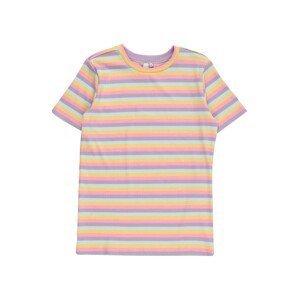 Tričko 'DORA' Pieces Kids opálová / světle fialová / jasně oranžová / světle růžová