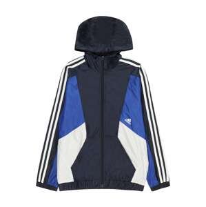 Sportovní bunda 'Colorblock 3-Stripes Fit' ADIDAS SPORTSWEAR noční modrá / královská modrá / bílá