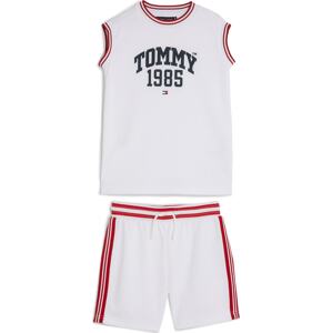 Joggingová souprava 'Varsity' Tommy Hilfiger noční modrá / krvavě červená / offwhite