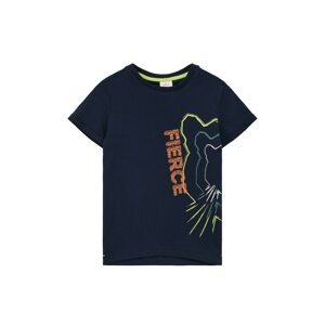 Tričko s.Oliver námořnická modř / zelená / oranžová