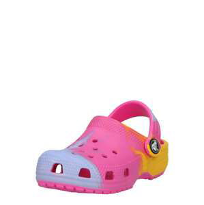 Otevřená obuv Crocs žlutá / světle fialová / pink