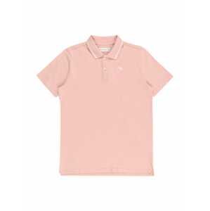 Tričko Abercrombie & Fitch světle růžová / bílá
