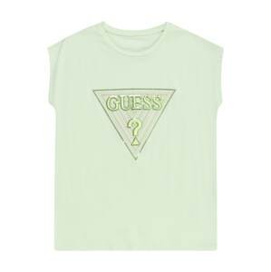 Tričko Guess světlemodrá / žlutá / zelená / mátová