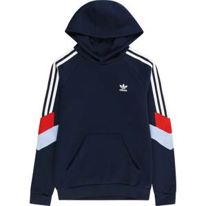 Mikina adidas Originals námořnická modř / světlemodrá / humrová / bílá