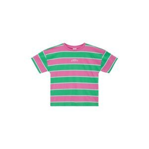 Tričko s.Oliver zelená / pink / bílá