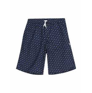 Plavecké šortky BOSS Kidswear modrá / marine modrá / šedobéžová / bílá