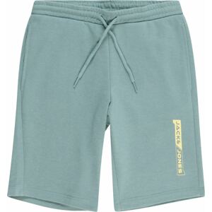 Kalhoty 'SHEAR' Jack & Jones Junior petrolejová / pastelově zelená