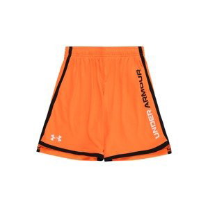 Sportovní kalhoty 'Stunt 3.0' Under Armour oranžová / černá / bílá
