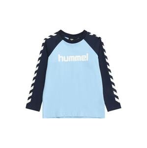 Funkční tričko Hummel námořnická modř / světlemodrá / bílá