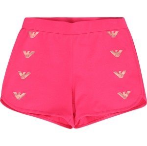Kalhoty EA7 Emporio Armani zlatá / pink