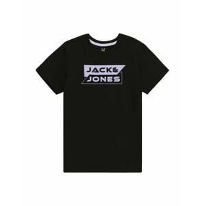 Tričko 'SHEAR' Jack & Jones Junior světle fialová / černá