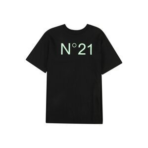 Tričko N°21 pastelově zelená / černá