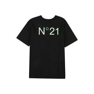 Tričko N°21 pastelově zelená / černá
