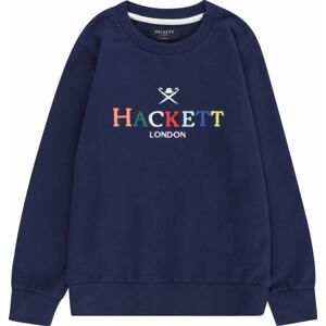 Tričko Hackett London námořnická modř / žlutá / korálová / bílá