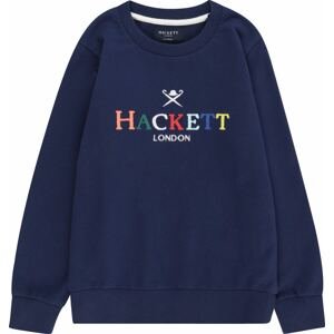 Tričko Hackett London námořnická modř / žlutá / korálová / bílá